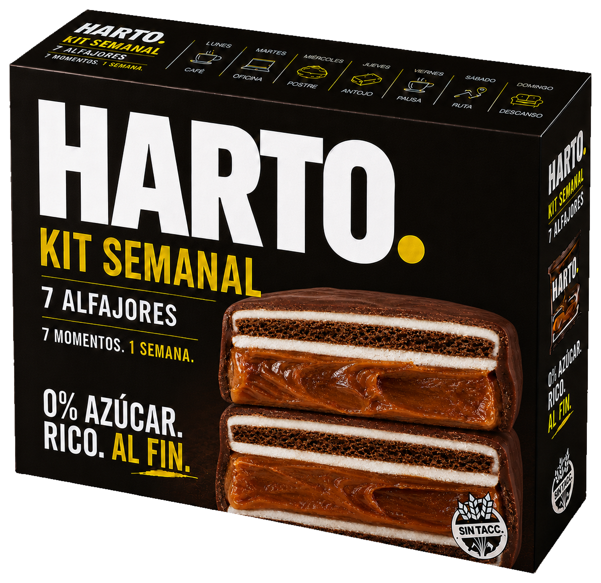 Kit semanal HARTO con alfajores
